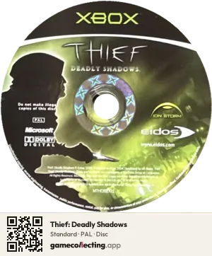 Thief: Deadly Shadows Xbox, PAL disc