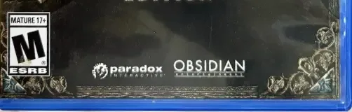 Pillars of Eternity, the ESRB box on its front