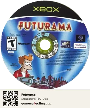 Futurama Xbox, NTSC disc
