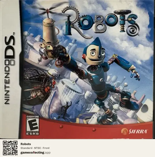 Robots Nintendo DS, NTSC box front