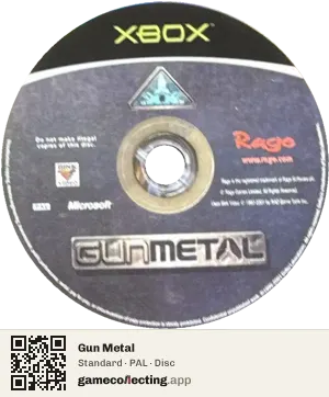 Gun Metal Xbox, PAL disc