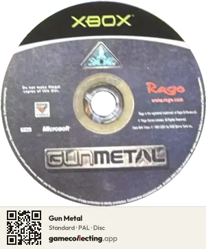 Gun Metal Xbox, PAL disc