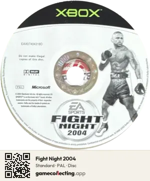 Fight Night 2004 Xbox, PAL disc