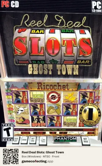 Reel Deal Slots: Ghost Town Computer, NTSC box front