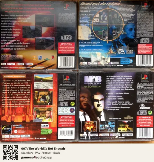 007: The World Is Not Enough PlayStation, France box back