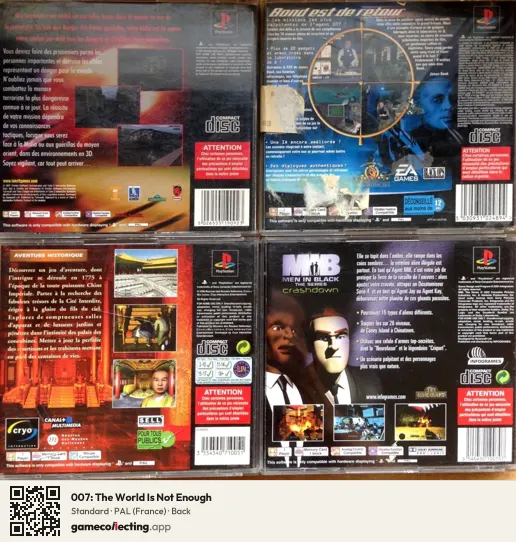 007: The World Is Not Enough PlayStation, France box back