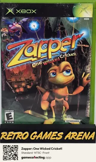 Zapper: One Wicked Cricket! Xbox, NTSC box front