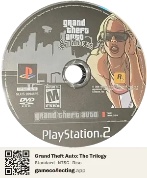 Grand Theft Auto: The Trilogy PlayStation 2, NTSC disc