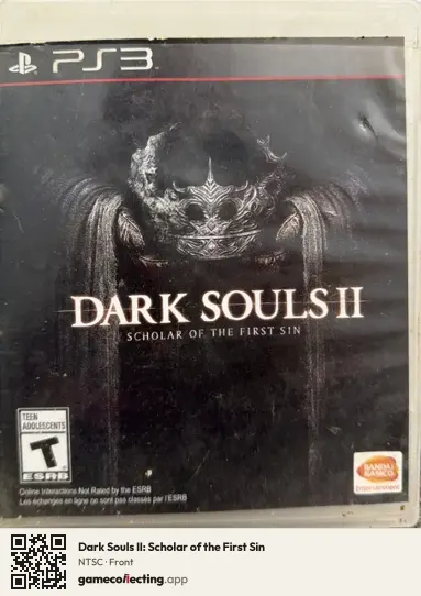 Dark Souls II: Scholar of the First Sin PlayStation 3, NTSC box front