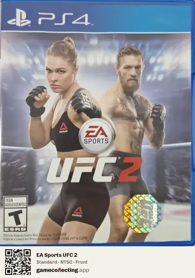 EA Sports UFC 2 PlayStation 4, NTSC box front
