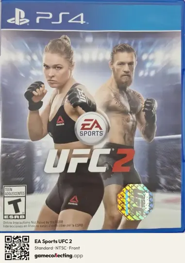EA Sports UFC 2 PlayStation 4, NTSC box front