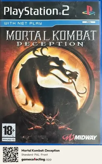 Mortal Kombat: Deception PlayStation 2, PAL box front
