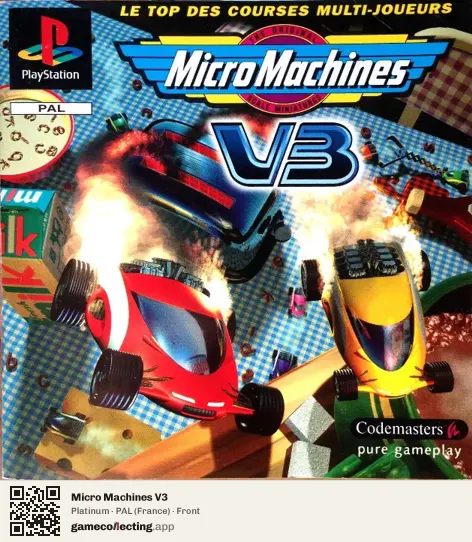 Micro Machines V3 PlayStation, France box front