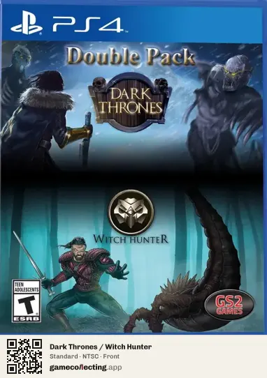 Dark Thrones / Witch Hunter PlayStation 4, NTSC box front