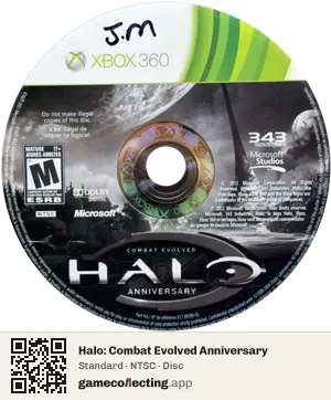 Halo: Combat Evolved Anniversary Xbox 360, NTSC disc