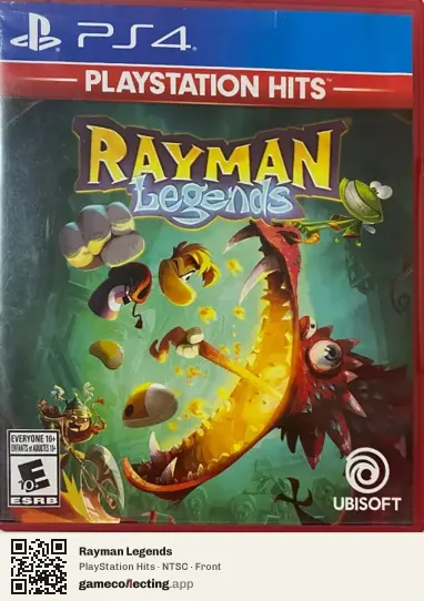 Rayman Legends PlayStation 4, NTSC box front