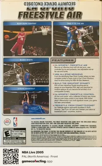 NBA Live 2005 Computer, North America box front