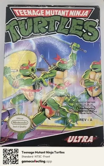 Teenage Mutant Ninja Turtles Nintendo Entertainment System, NTSC box front
