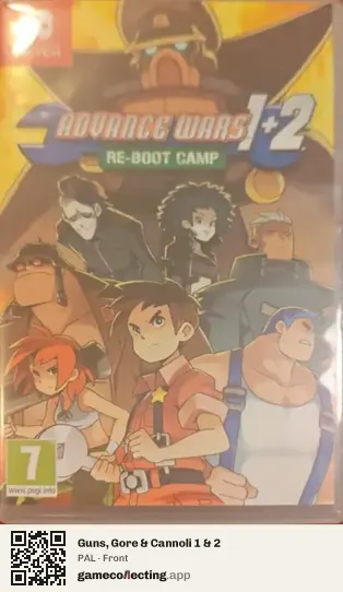 Guns, Gore & Cannoli 1 & 2 Nintendo Switch, PAL box front
