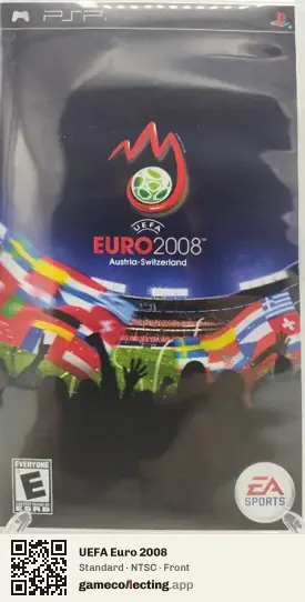 UEFA Euro 2008 PlayStation Portable, NTSC box front