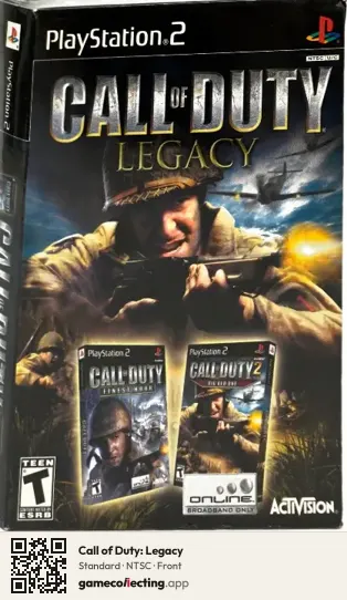 Call of Duty: Legacy PlayStation 2, NTSC box front