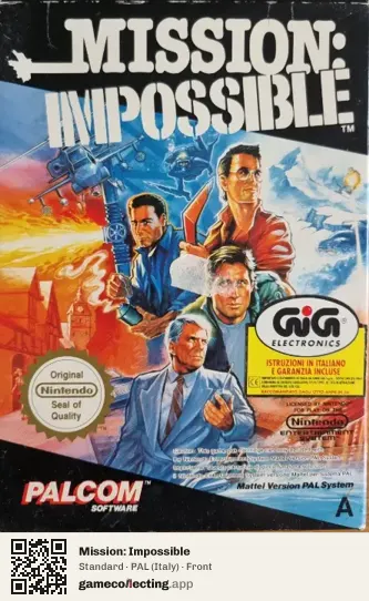 Mission: Impossible Nintendo Entertainment System, Italy box front