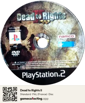 Dead to Rights II PlayStation 2, PAL disc