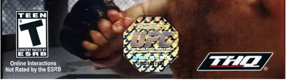 UFC 2009 Undisputed, the ESRB box on its front