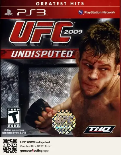 UFC 2009 Undisputed PlayStation 3, NTSC box front