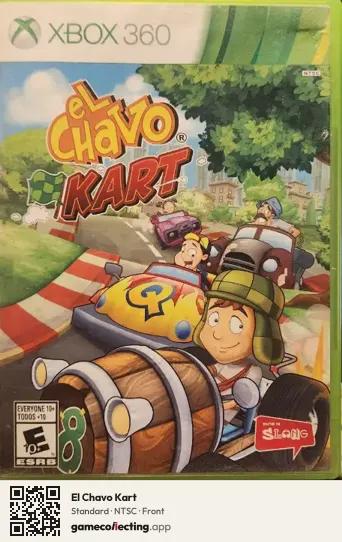 El Chavo Kart Xbox 360, NTSC box front
