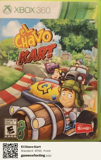 El Chavo Kart Xbox 360, NTSC box front