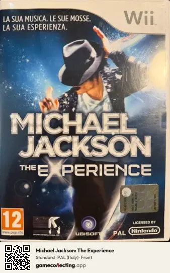 Michael Jackson: The Experience Nintendo Wii, Italy box front