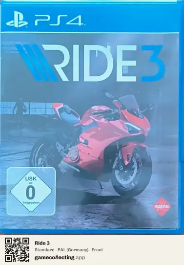 Ride 3 PlayStation 4, Germany box front