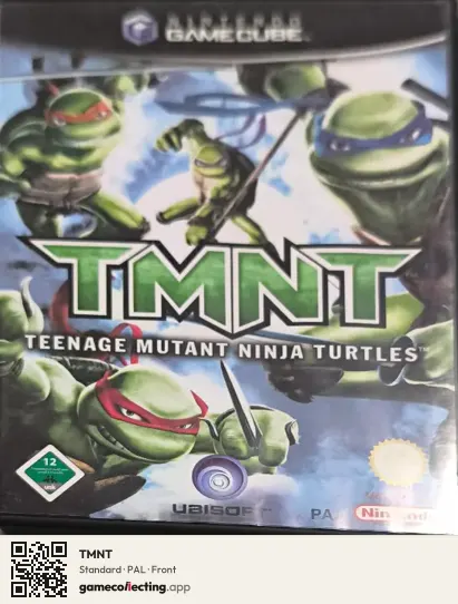 TMNT Nintendo GameCube, PAL box front