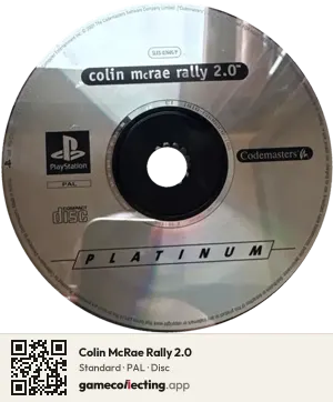 Colin McRae Rally 2.0 PlayStation, PAL disc