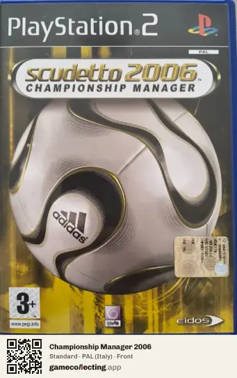 Championship Manager 2006 PlayStation 2, Italy box front