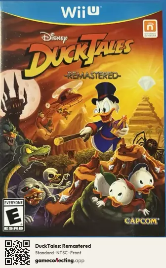 DuckTales: Remastered Nintendo Wii U, NTSC box front