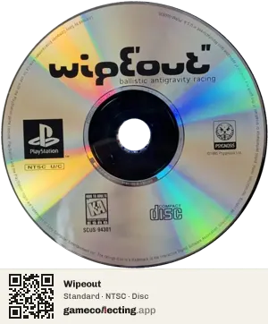 Wipeout PlayStation, NTSC disc