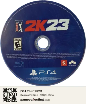 PGA Tour 2K23 PlayStation 4, NTSC disc