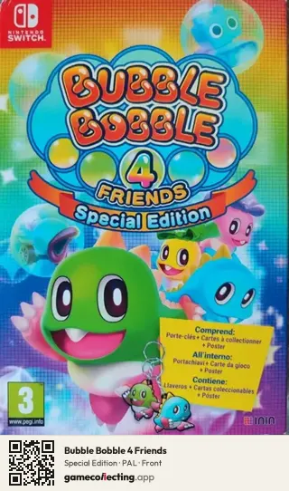 Bubble Bobble 4 Friends Nintendo Switch, PAL box front