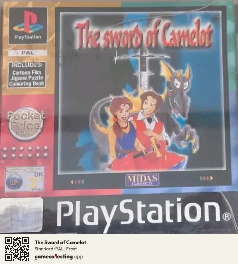 The Sword of Camelot PlayStation, PAL box front