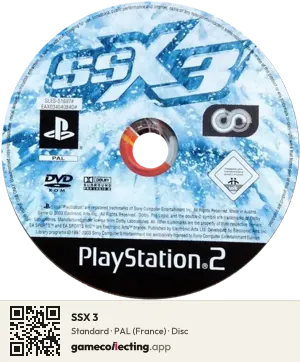 SSX 3 PlayStation 2, PAL disc