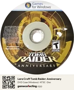 Lara Croft Tomb Raider: Anniversary Computer, NTSC disc