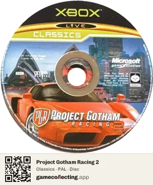 Project Gotham Racing 2 Xbox, PAL disc