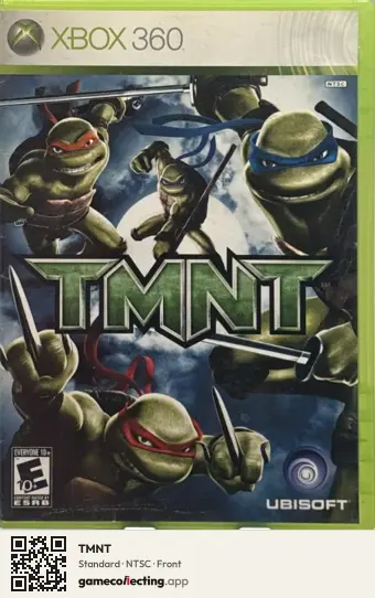 TMNT Xbox 360, NTSC box front
