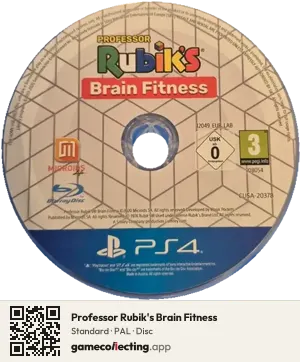 Professor Rubik's Brain Fitness PlayStation 4, PAL disc