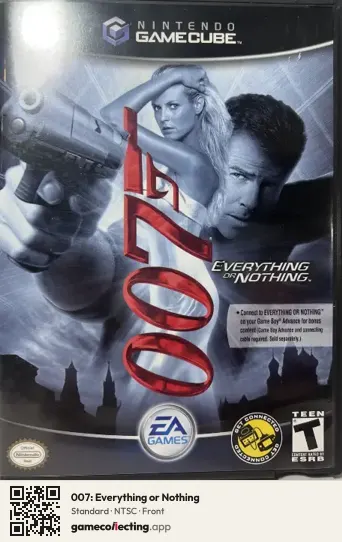 007: Everything or Nothing Nintendo GameCube, NTSC box front