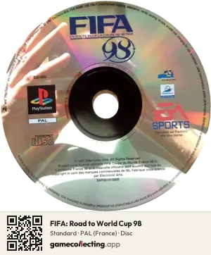 FIFA: Road to World Cup 98 PlayStation, PAL disc