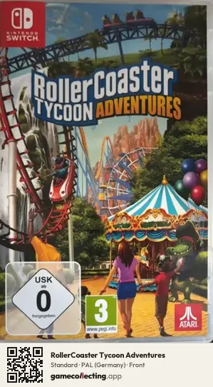 RollerCoaster Tycoon Adventures Nintendo Switch, Germany box front