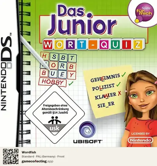 Wordfish Nintendo DS, Germany box front